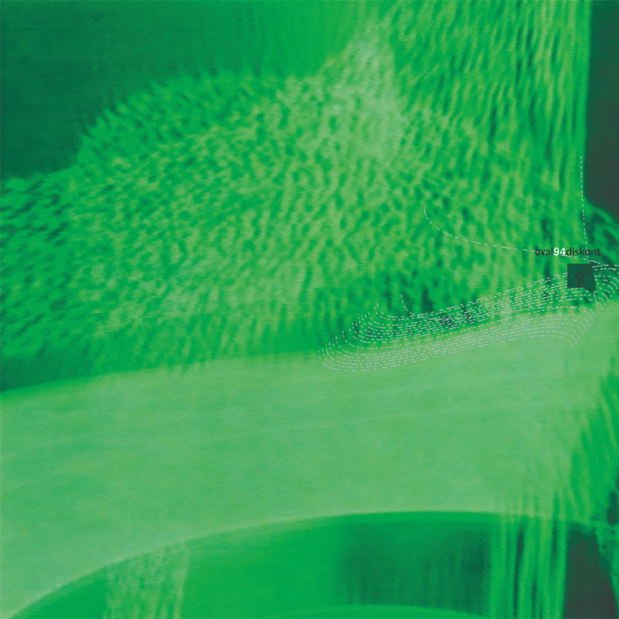 Music record cover with video art.