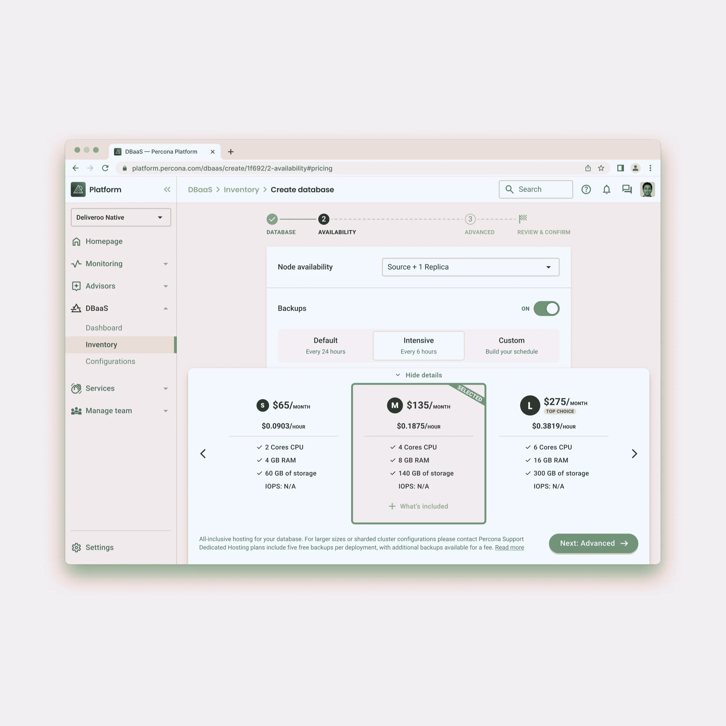 Web app design framed in a browser, with a color blindness simulation filter on top of it.